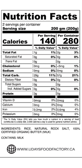 rice nutrition facts