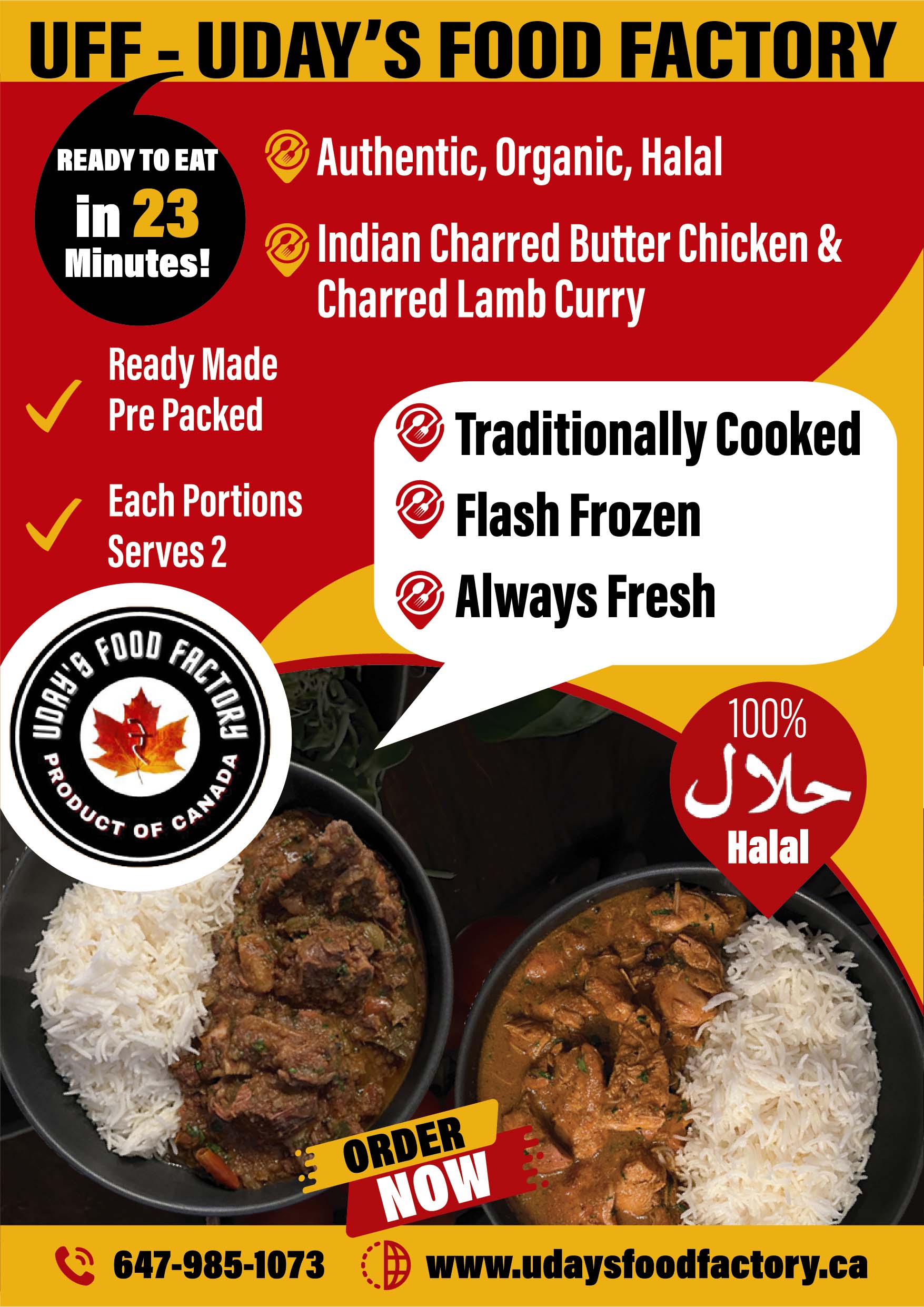 indian food delivery in milto